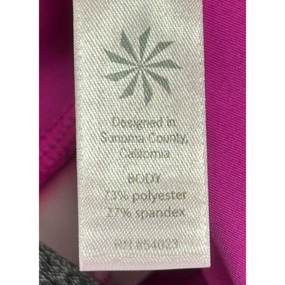 Athleta Pants Womens Large Pink Actual 30X21 Pull On Stretch Crop Yoga Legging - Picture 6 of 8